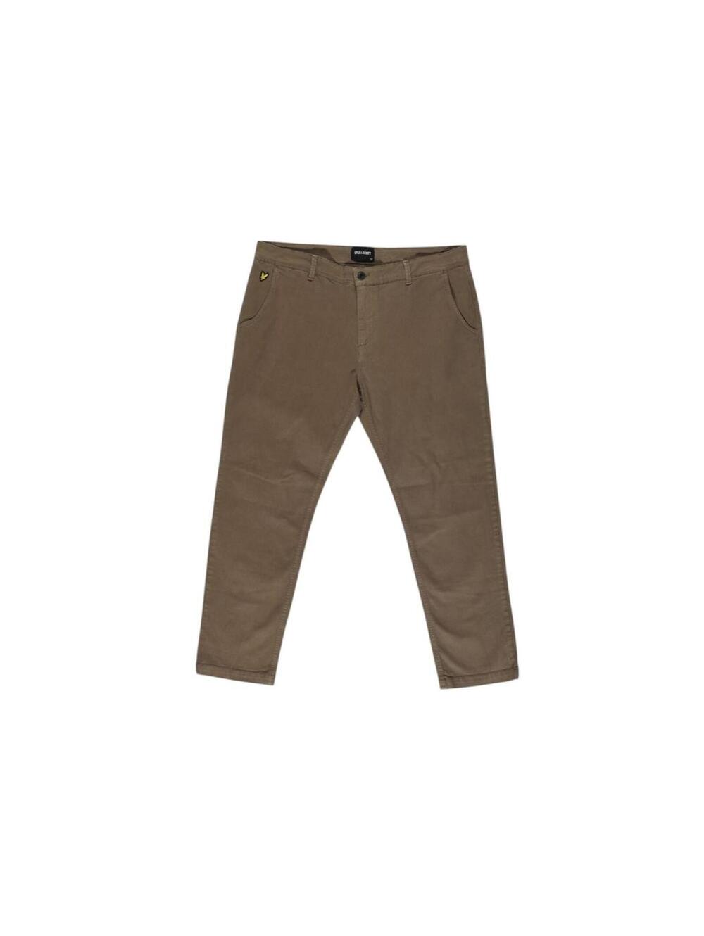 Lyle & Scott Beige Cotton Casual Pants